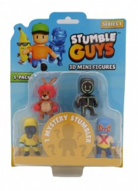 Stumble Guys 3D Mini Figures Series 1 Pack 5 asst.