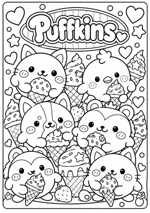 Χρωμοσελίδα Puffkins Surprise